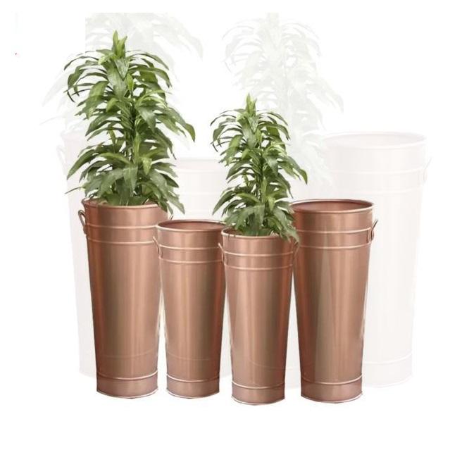 Indian Manufacture Copper Decorative Flower Vase in Traditional and Modern Designs for Event Display Available at Export Price
