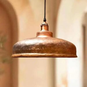Most Demanded Large Copper Pendant Lamp with Adjustable Cord for High Ceilings Use Available at Wholesale Price from India