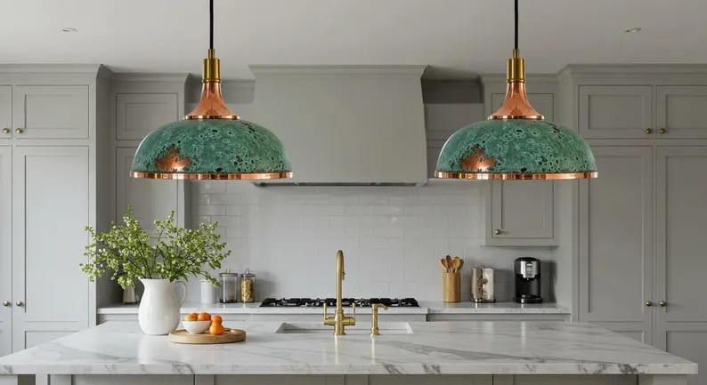Most Selling Rustic Copper Ceiling Pendant Lamp Perfect for Farmhouse or Industrial Spaces Available at Bulk Quantity