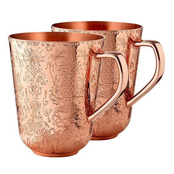 Premium Quality Pure Copper Coffee Cup with Smooth Finish Strong Easy Grip Handle for Drinking Hot Cold Beverages at Home Cafe
