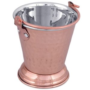 Indian Manufactured Traditional Coated Copper Balti for Temple Donations, Ritual Water Storage, and Decor Available for Sale