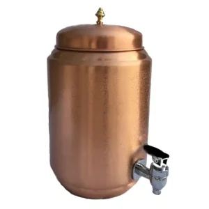 Export Selling Handcrafted Copper Water Dispenser Traditional 5 Litre Pot with Tap for Kitchen Dining & Health Benefits