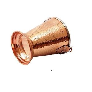 Export Quality Copper Balti Bucket with Antique Look for Wedding Decor, Temple Use, and Interior Styling Available for Sale