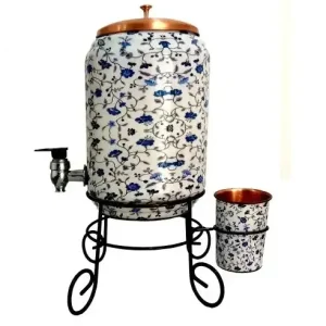 Indian Export Pure Copper Ayurvedic Water Dispenser Naturally or Durable & Elegant Design Use for Drinking Available at Sale