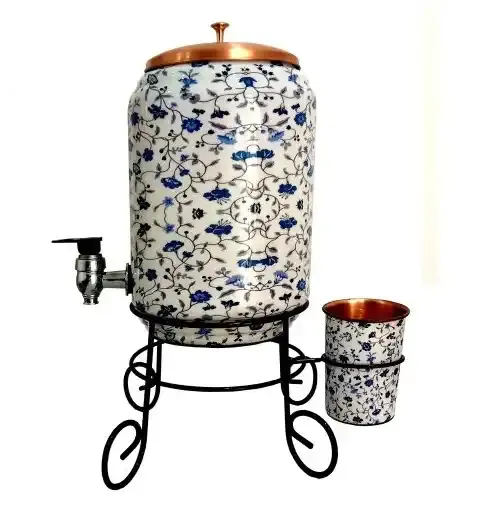 Indian Export Pure Copper Ayurvedic Water Dispenser Naturally or Durable & Elegant Design Use for Drinking Available at Sale - Image 2