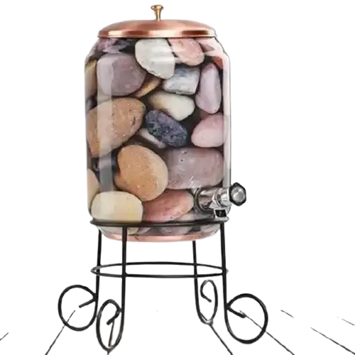 Indian Export Pure Copper Ayurvedic Water Dispenser Naturally or Durable & Elegant Design Use for Drinking Available at Sale - Image 3