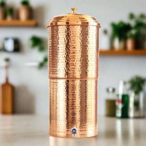 High Quality Leak Proof Copper Water Dispenser with Sturdy Lid and Brass Tap for Long Lasting Fresh and Cool Drinking Water