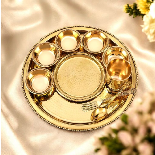 Brass thali set - Image 5