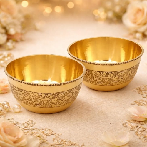 Brass serving bowl - Image 2
