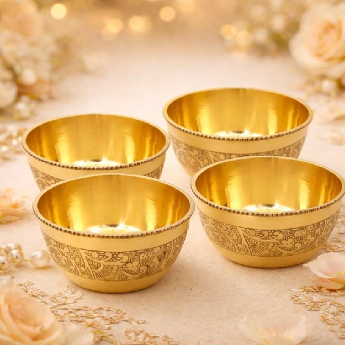 Brass serving bowl - Image 3