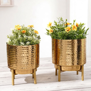 Brass planters