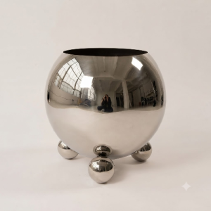 Stainless steel flower pot