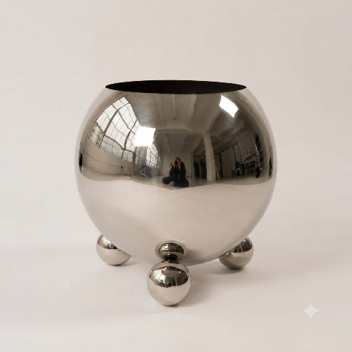 Stainless steel flower pot