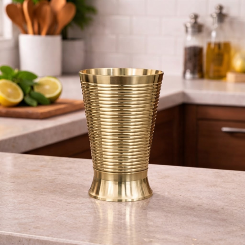 Brass glass - Image 9