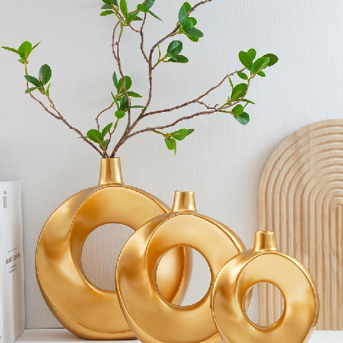 Metal flower vase - Image 7